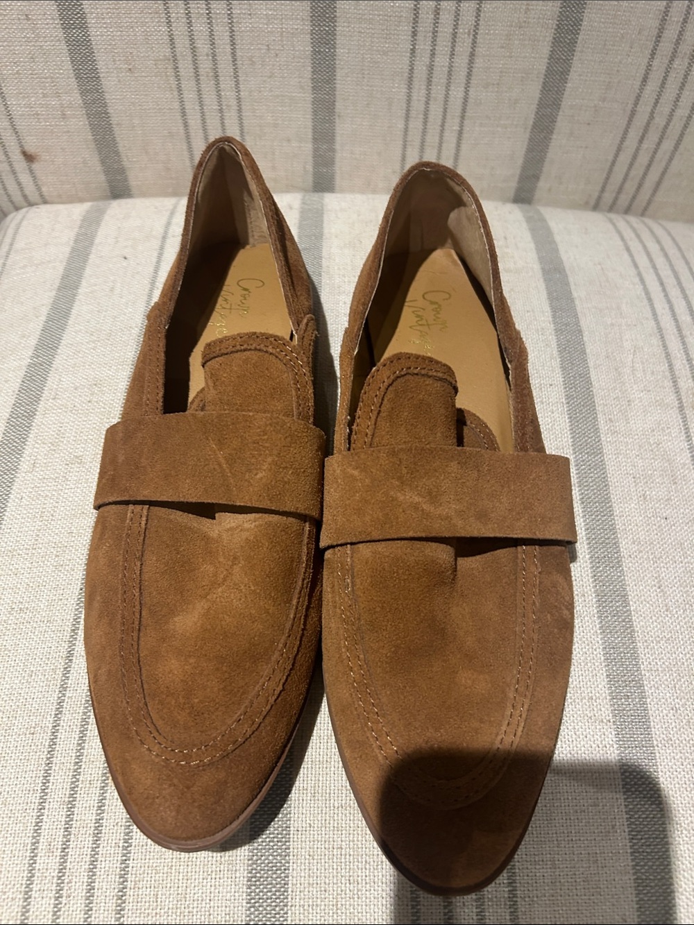 Crown Vintage Brown Suede Loafers